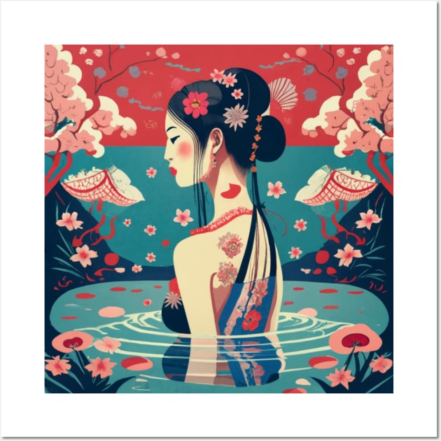 Kimono ukiyo e Wall Art by Japanese Fever